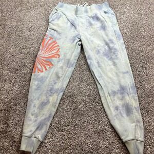 True Religion Sweatpants Womens S/P Tie Dye Blue Orange Casual Comfort Jogger